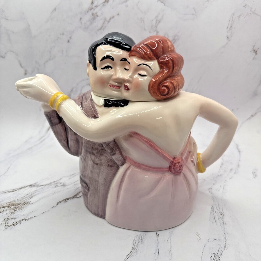 Vintage Dept 56 Teatime Tango No. 5 Teapot 1988 Japan 7" Tall Department 56